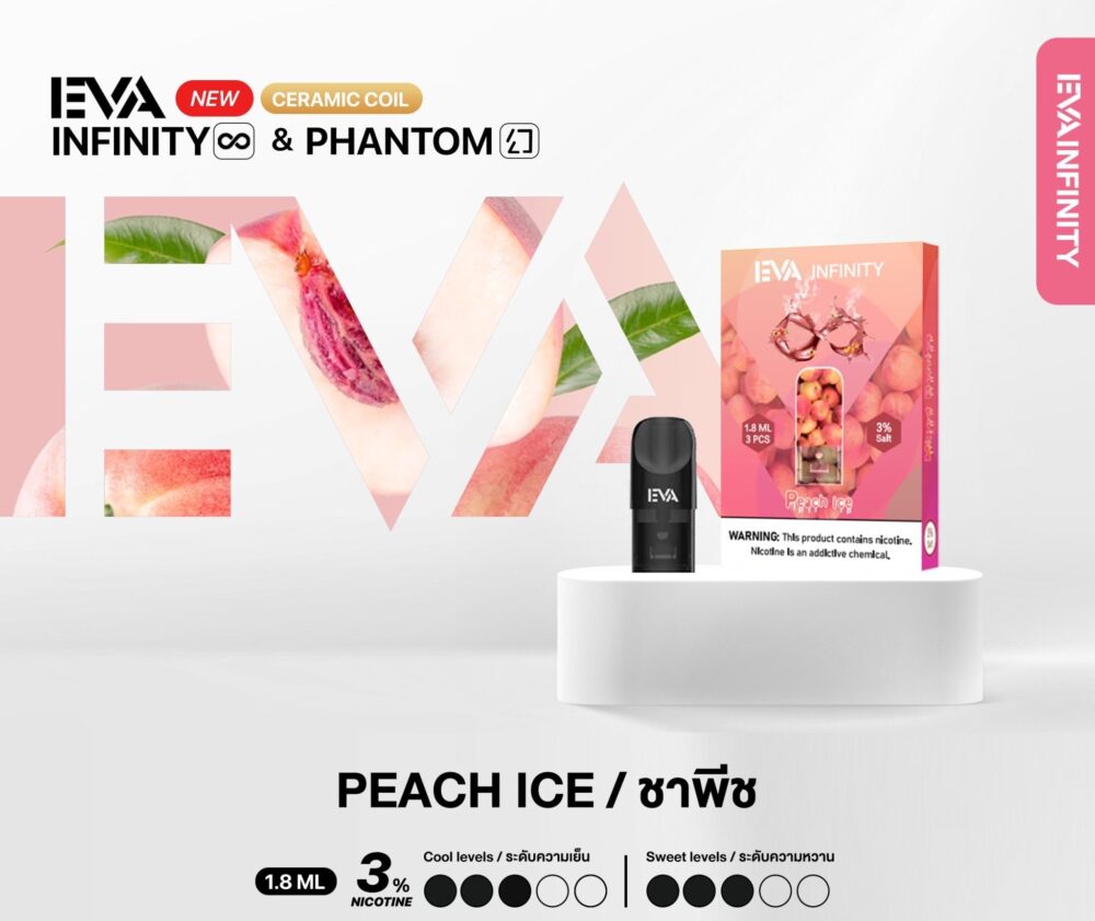 EVA INFINITY POD PEACH ICE