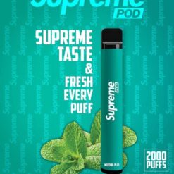 Supreme Pod 2000 Puffs Menthol Plus