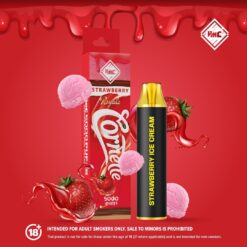 VMC 5000 Puffs Cornette Strawberry Ice Cream