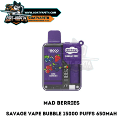 Savage Vape Bubble 15000 Puffs Mad Berries