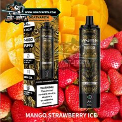 VNSN QUAKE PRO 14000 คำ Mango Strawberry Ice