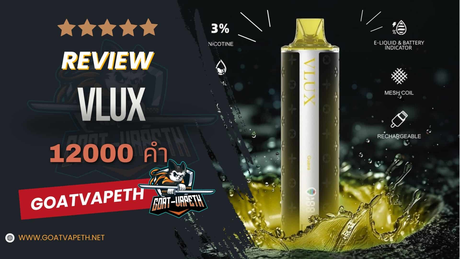 รีวิว VLUX 12000 คำ