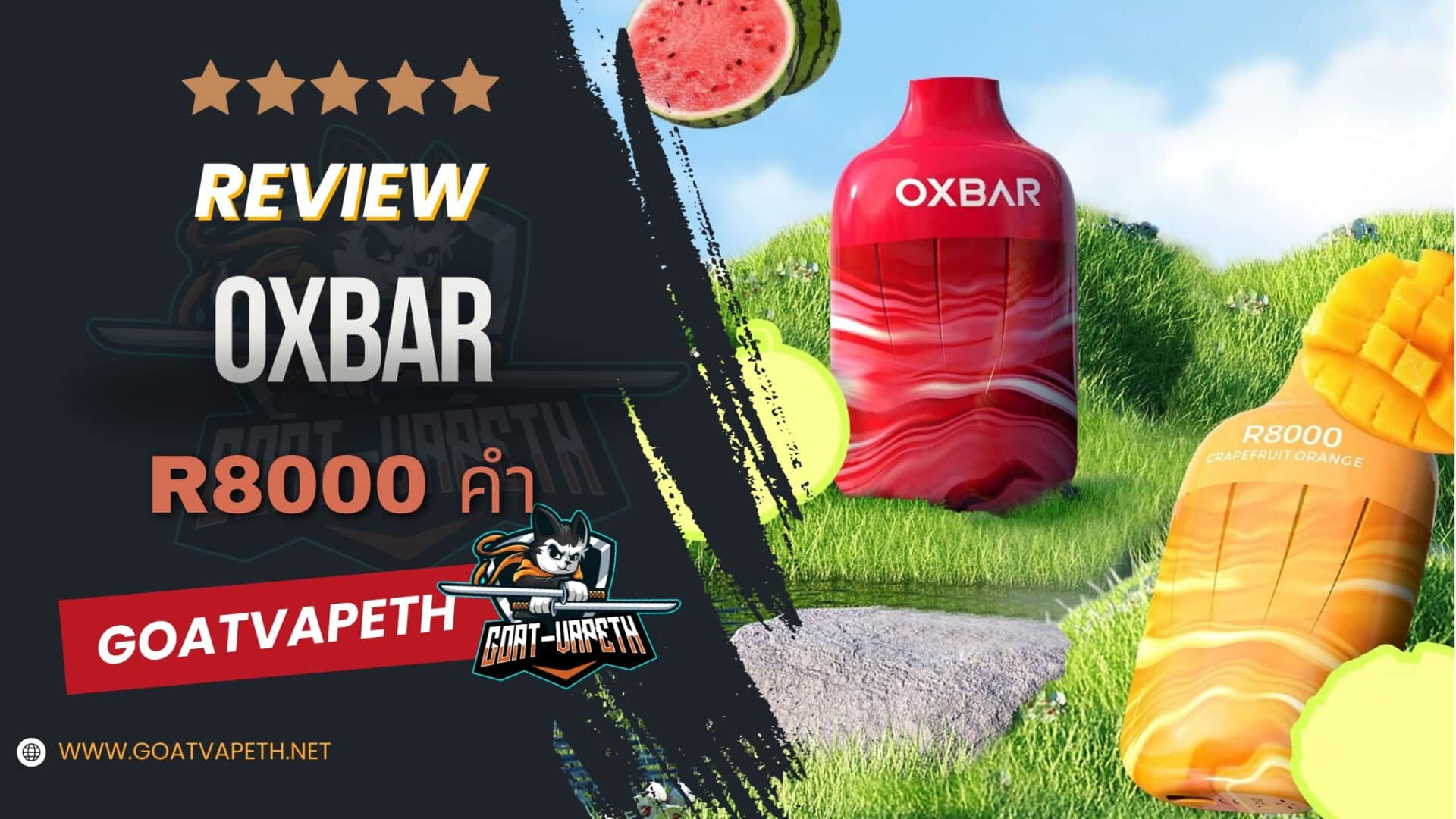 รีวิว OXBAR R8000คำ